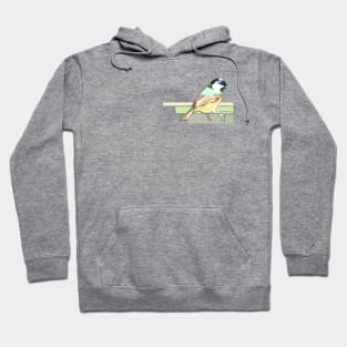 Coal Tit Watercolour Hoodie